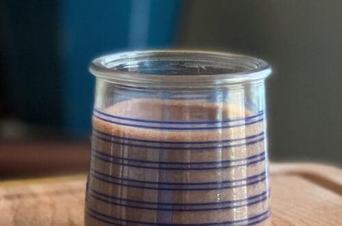 Quick and elegant chocolate Pots de Creme recipe prepared in a glass jar