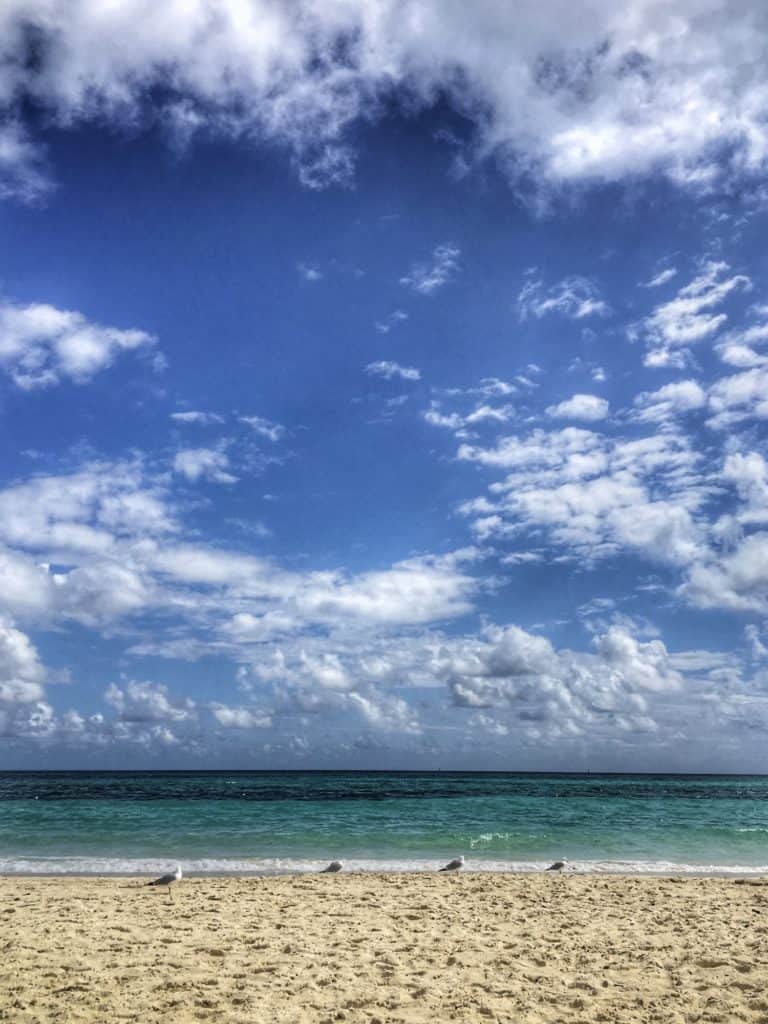 Beach in Freeport, Bahamas