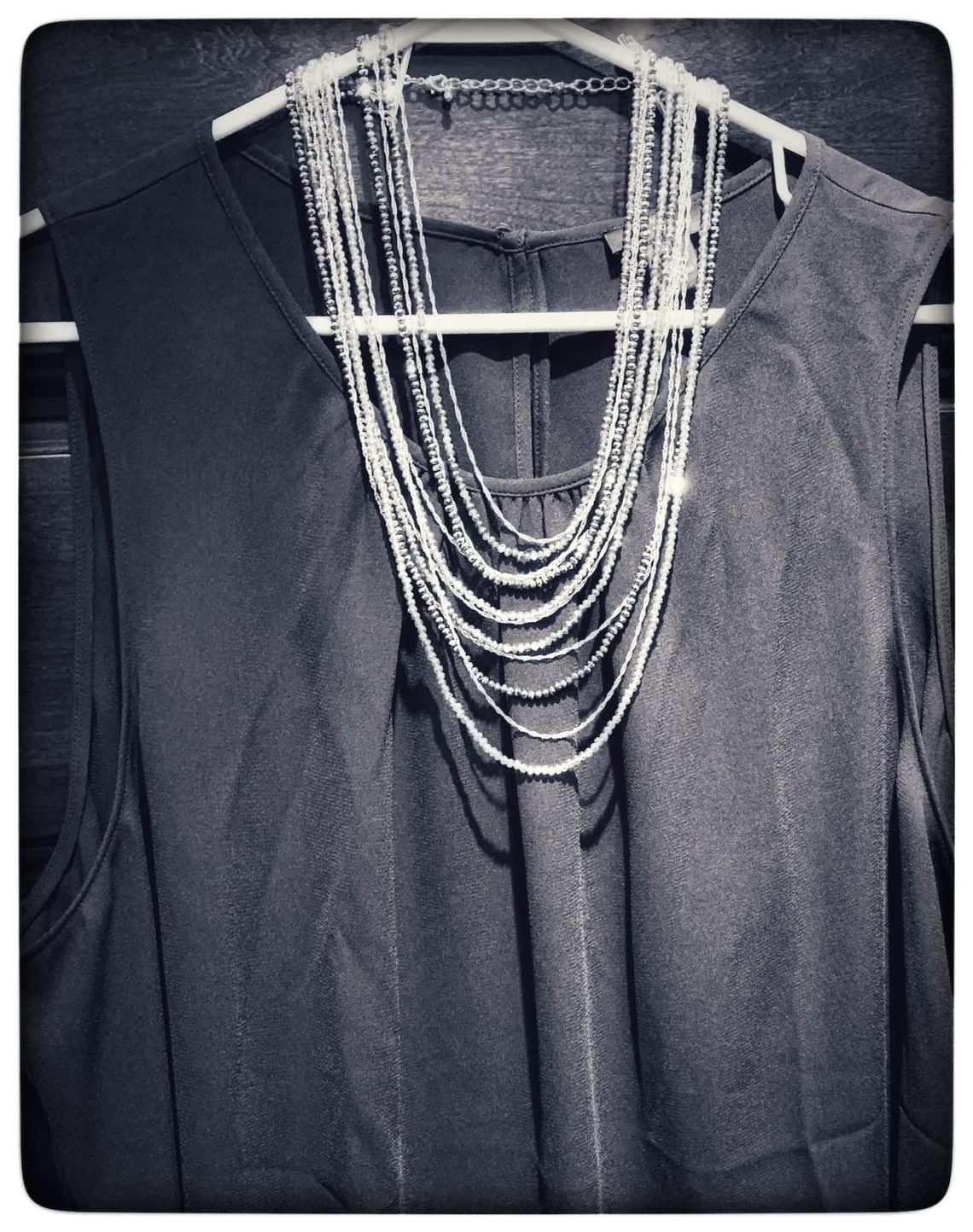 Trunk Club top with necklace