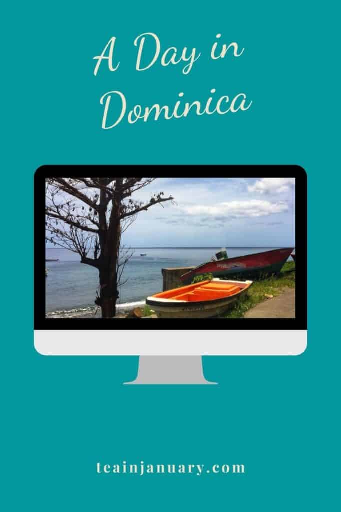 Pinterest pin for a day in Dominica