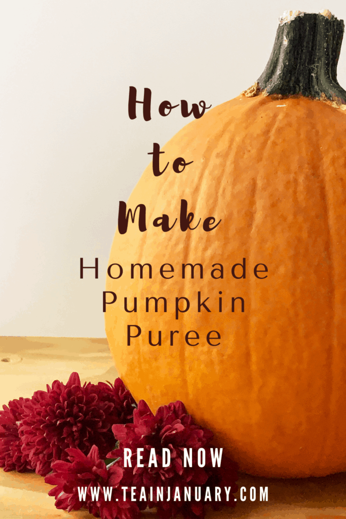 Pinterest Pin of How to make homemade pumpkin puree