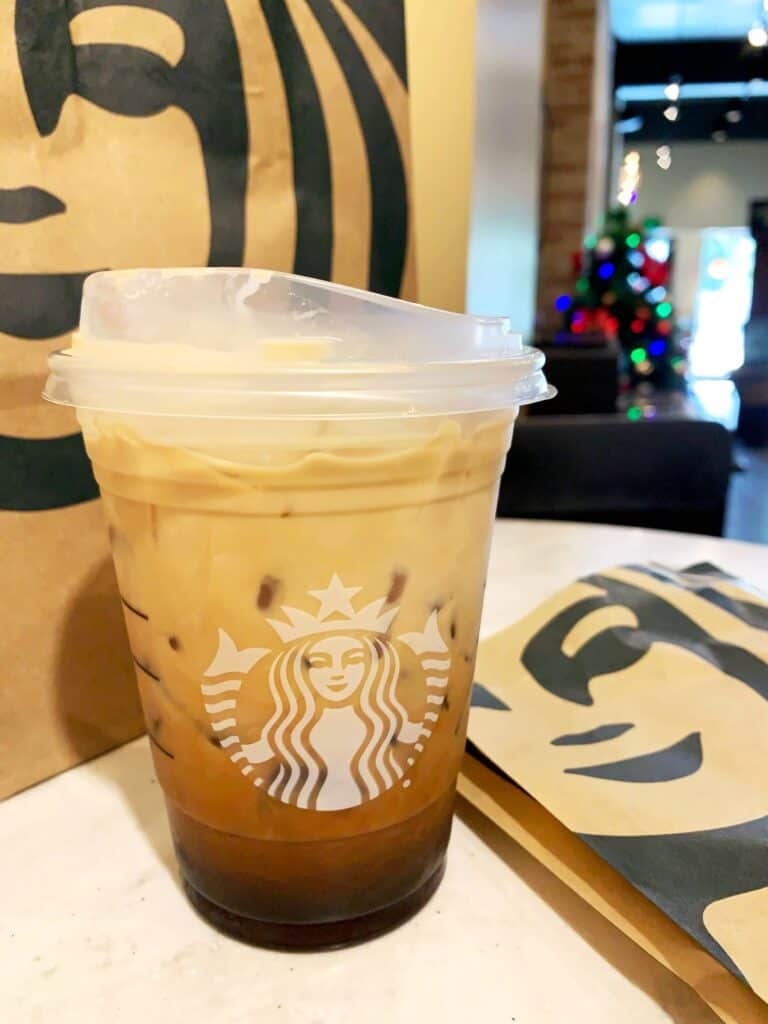 Iced coffee at Starbucks in Old San Juan